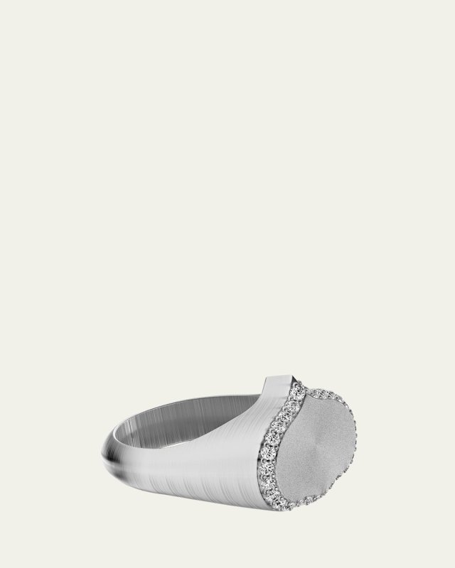 Eye Adore Diamond Signet Ring